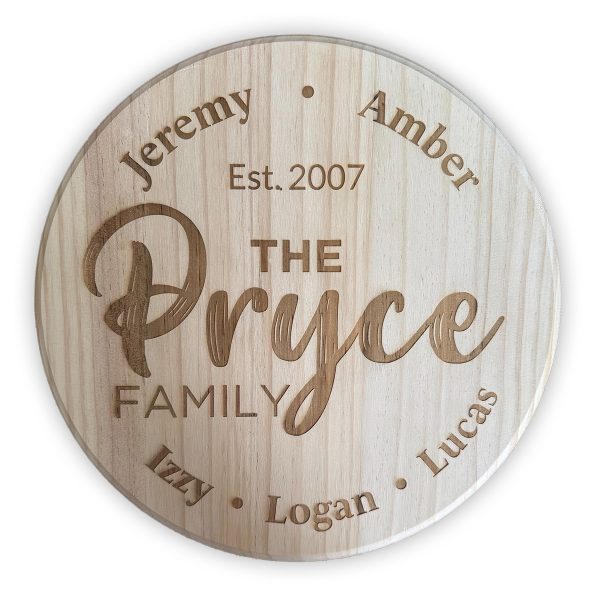 custom family sign